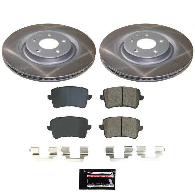 Power Stop 14-17 Audi SQ5 Rear Semi-Coated Rotor Kit Main image