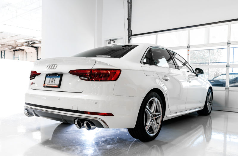 AWE Tuning Audi B9 S5 Sportback Touring Edition Exhaust - Non-Resonated (Black 102mm Tips) (view 2)
