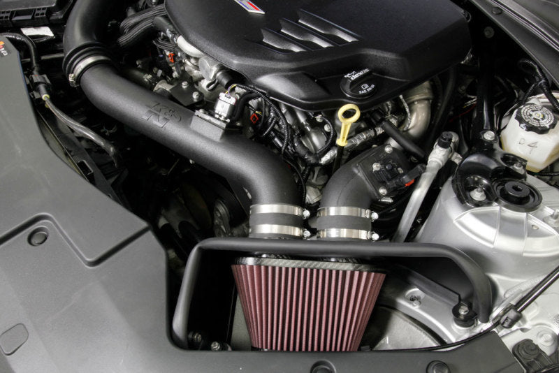K&N 16-17 Cadillac ATS-V 3.6L V6 Twin Turbo Performance Intake Kit (view 2)