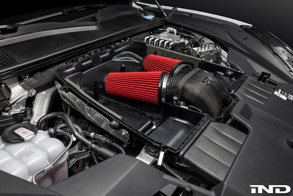 Eventuri 4.0TFSI Twin Turbo V8 Black Carbon Intake System - Rubber Inlet
