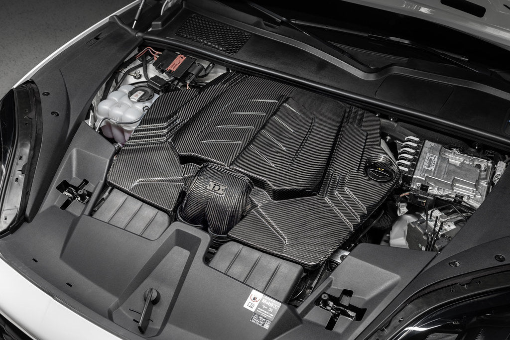 Eventuri 4.0TFSI Twin Turbo V8 Black Carbon Intake System - Rubber Inlet