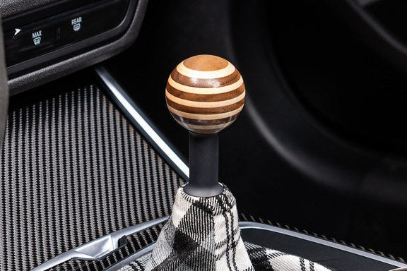 IND G8X M2 / M3 / M4 Porsche 917 Style Wood Classic Shift Knob - Custom Threaded Conversion