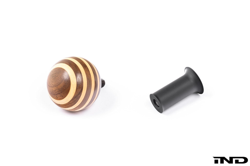 IND G8X M2 / M3 / M4 Porsche 917 Style Wood Classic Shift Knob - Custom Threaded Conversion