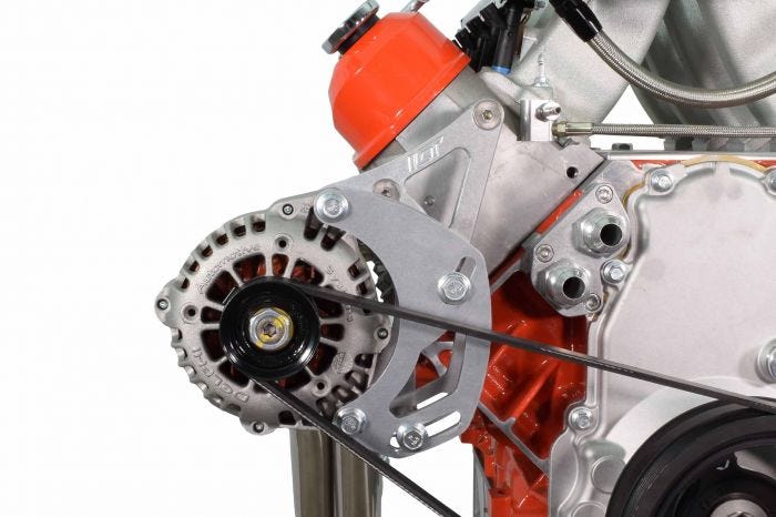 LS Truck HD Alternator Only Passenger Side Bracket Electric or Remote Water Pump - ICT551136-3