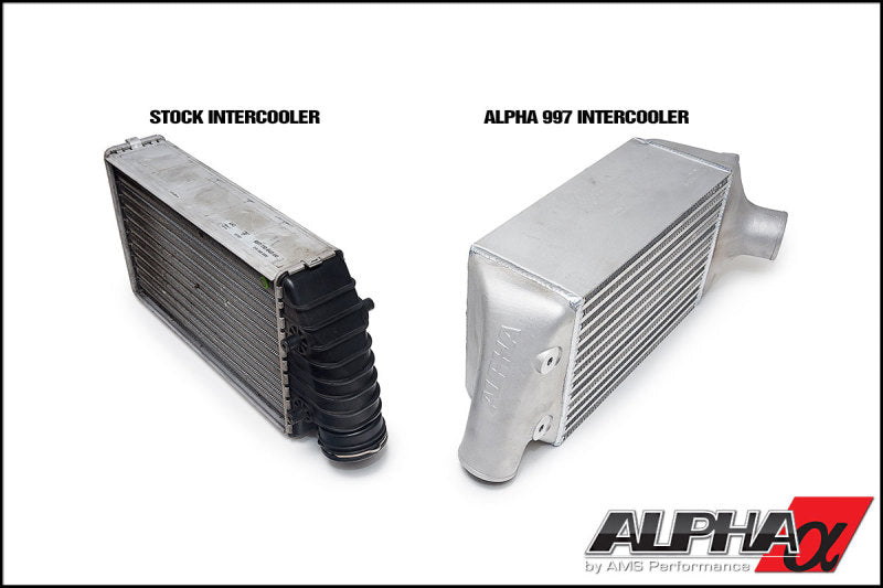 AMS Performance Porsche 997.1TT Alpha Intercooler System (For Stock Framed Turbos) (view 4)