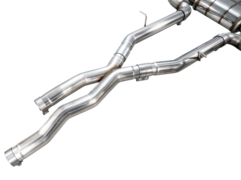 AWE Tuning BMW F97 X3 M Non-Resonated Performance Mid Pipe (view 4)