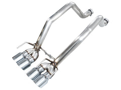 AWE Tuning C6 Chevrolet Corvette Z06/ZR1 Track Edition Axle-Back Exhaust w/ Chrome Silver Tips