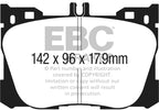 EBC 2017+ Mercedes-Benz E300 (W213) 2.0L Turbo Yellowstuff Front Brake Pads (view 2)