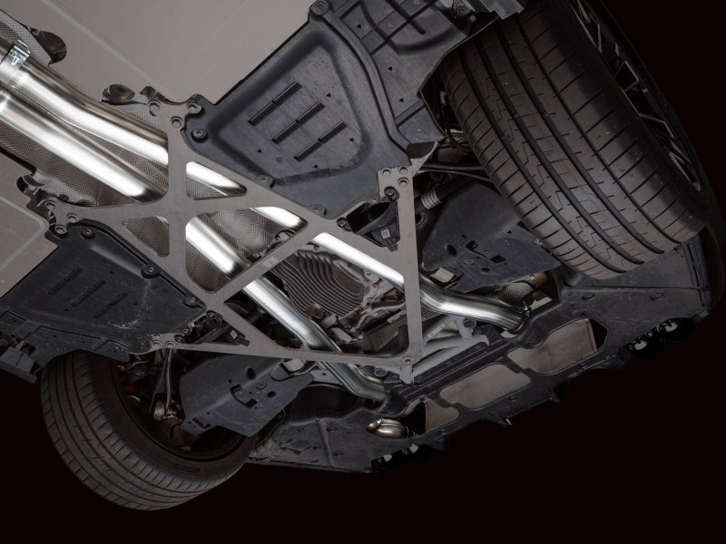 AWE Tuning BMW G90/G99 M5 Track Edition Cat-Back Exhaust - Diamond Black Tips (view 6)