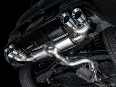 AWE Tuning MK8 Volkswagen Golf R 3in Touring Edition Quad Exhaust - Chrome Silver Tips