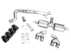 AWE Tuning MK8 Volkswagen Golf R 3in Touring Edition Quad Exhaust - Diamond Black Tips (view 14)
