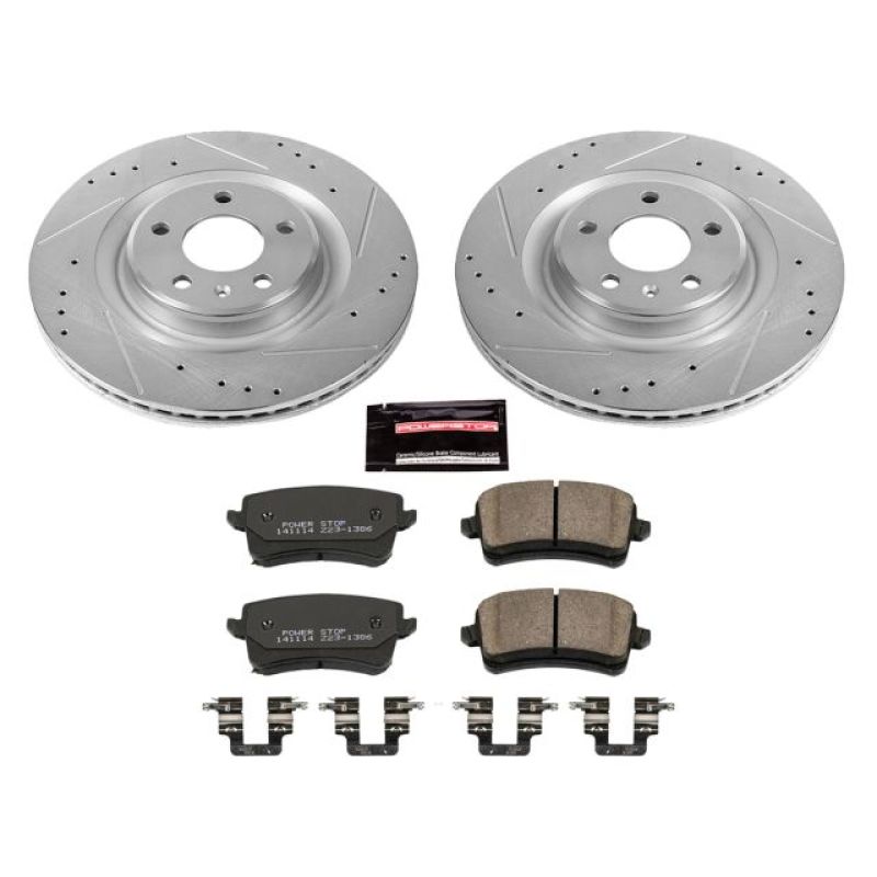 Power Stop 13-17 Audi Q5 Rear Z23 Evolution Sport Brake Kit Main image