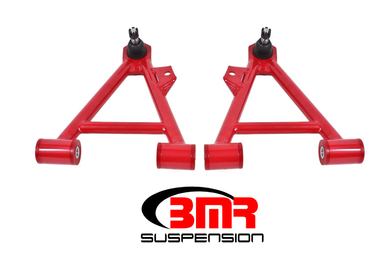 BMR 94-04 Mustang Lower Non-Adj. A-Arms (Coilover Only) w/ STD. Ball Joint (Poly) - Red Main image