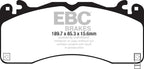 EBC 15+ Ford Mustang 5.0 Performance Pkg Yellowstuff Front Brake Pads (view 2)