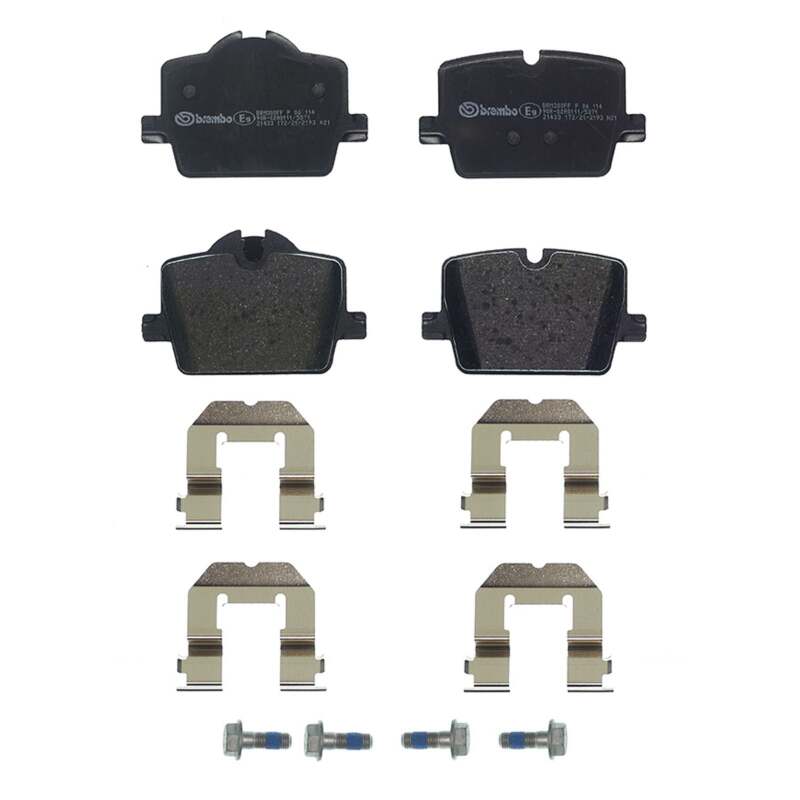 Brembo OE 2022 BMW i4/19-22 Z4/20-22 Toyota GR Supra PRIME Low-Met Brake Pad - Rear (view 11)
