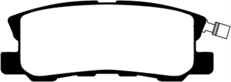 EBC 11-14 Chrysler 200 3.6 Greenstuff Rear Brake Pads (view 2)
