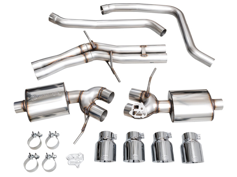 AWE Tuning 2022+ Porsche Macan 2.9TT Touring Edition Cat-Back Exhaust w/ Chrome Silver Tips (view 11)