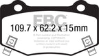 EBC 16+ Cadillac ATS-V 3.6 Twin Turbo Yellowstuff Rear Brake Pads (view 3)
