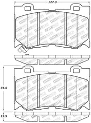 StopTech Performance 09-13 Infiniti FX35/FX37/FX45/FX50/08-13 G37 / 09-12 370Z Front Brake Pads