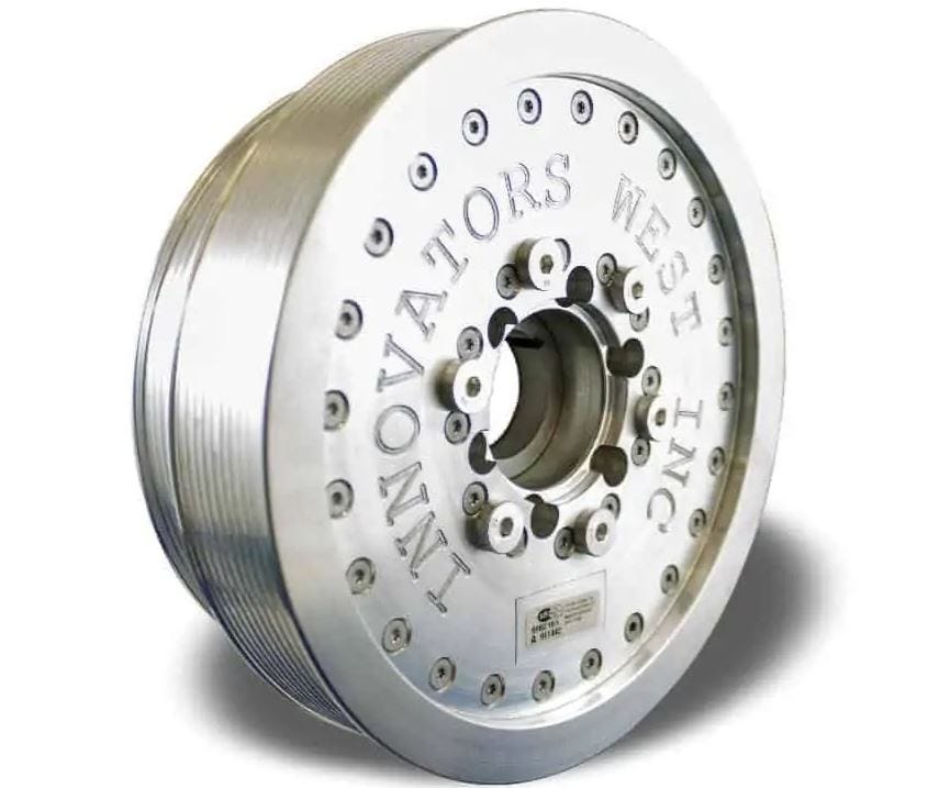 INNOVATORS WEST DAMPER - LS1/LS2/LS6 CORVETTE - 10-RIB - 10% OVERDRIVE - IW844