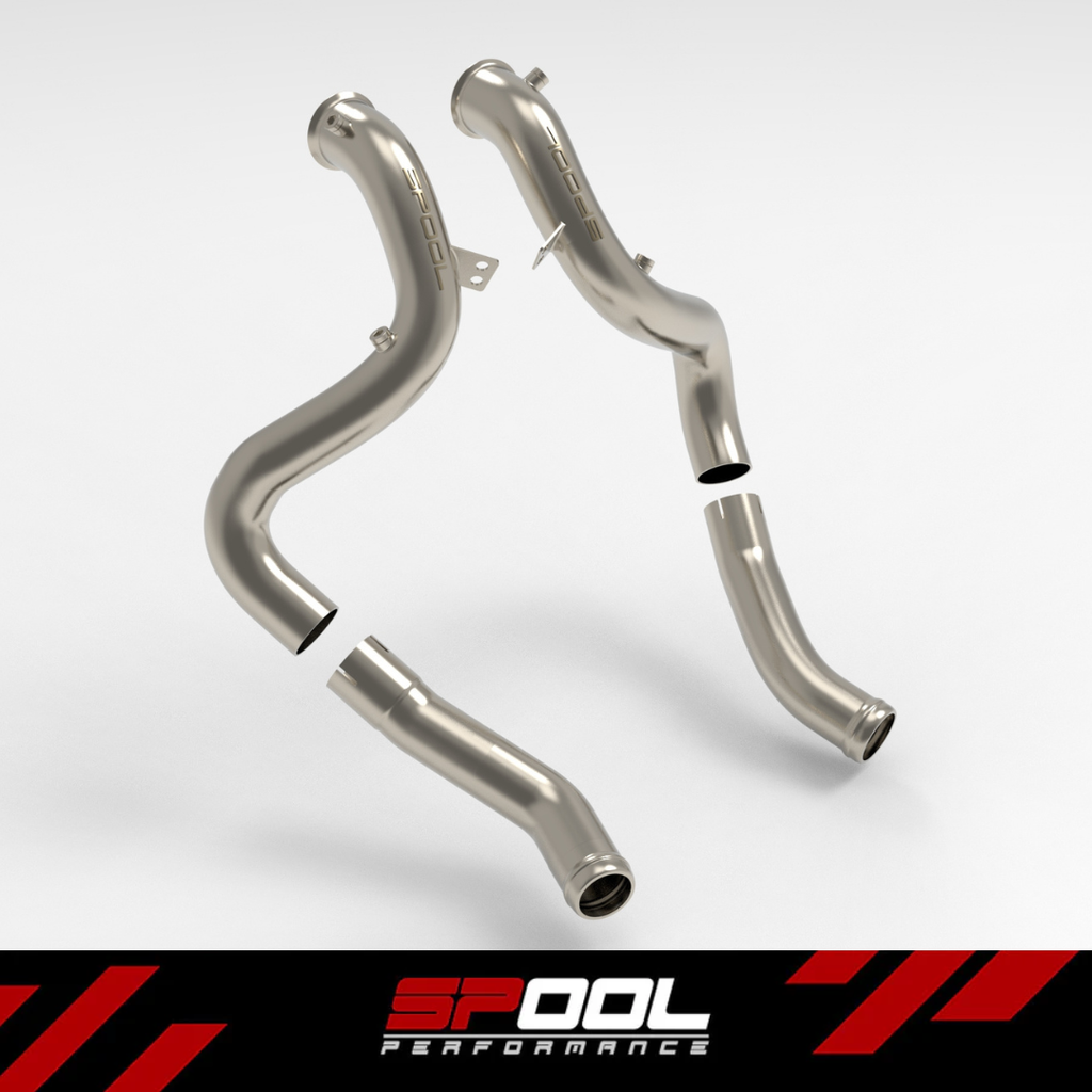 Spool AMG M177 C63 Downpipes [Upgraded Race Downpipes]