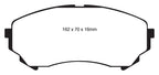 EBC 08-13 Cadillac CTS 3.6 (315mm Rear Rotors) Greenstuff Front Brake Pads (view 9)