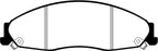EBC 02-05 Cadillac CTS 2.6 Redstuff Front Brake Pads