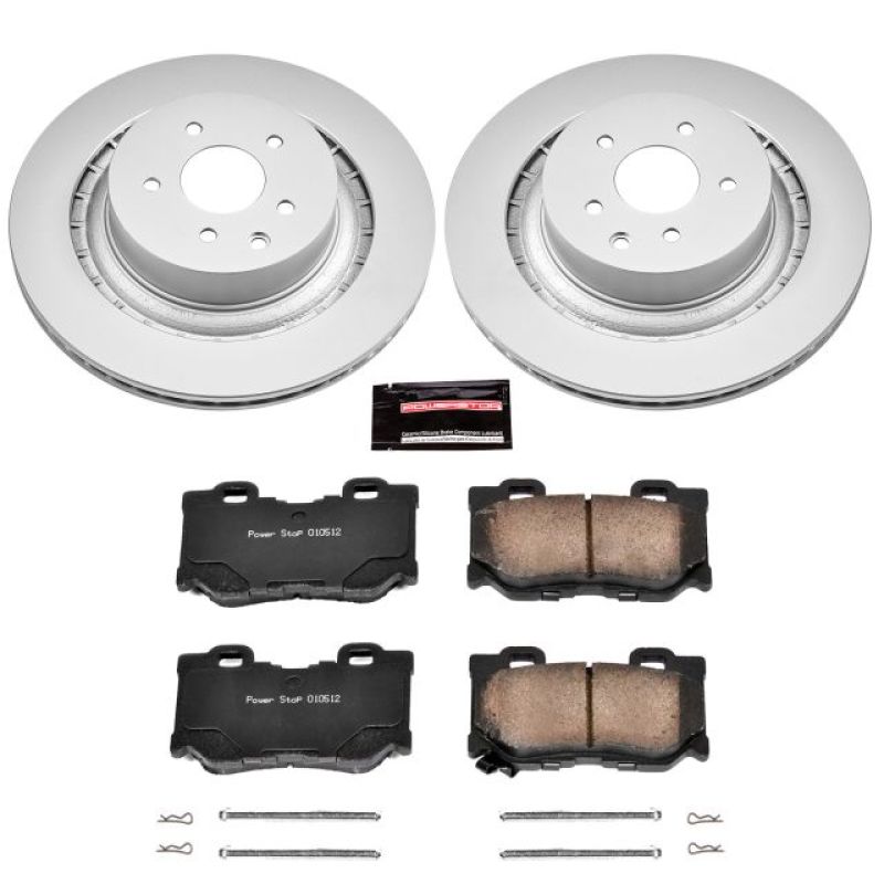 Power Stop 08-13 Infiniti G37 Rear Z17 Evolution Geomet Coated Brake Kit Main image
