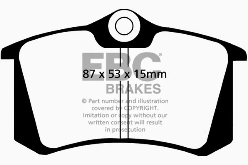 EBC 04-06 Audi TT Quattro 3.2 Bluestuff Rear Brake Pads Main image