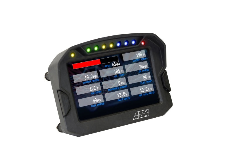 AEM CD-5LG Carbon Logging Digital Dash Display w/ Internal 10Hz GPS & Antenna (view 9)