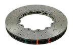 DBA 2004 WRX STi (5x100) Front Cross Drilled & Slotted 5000 Series Replacement Rotor Rings