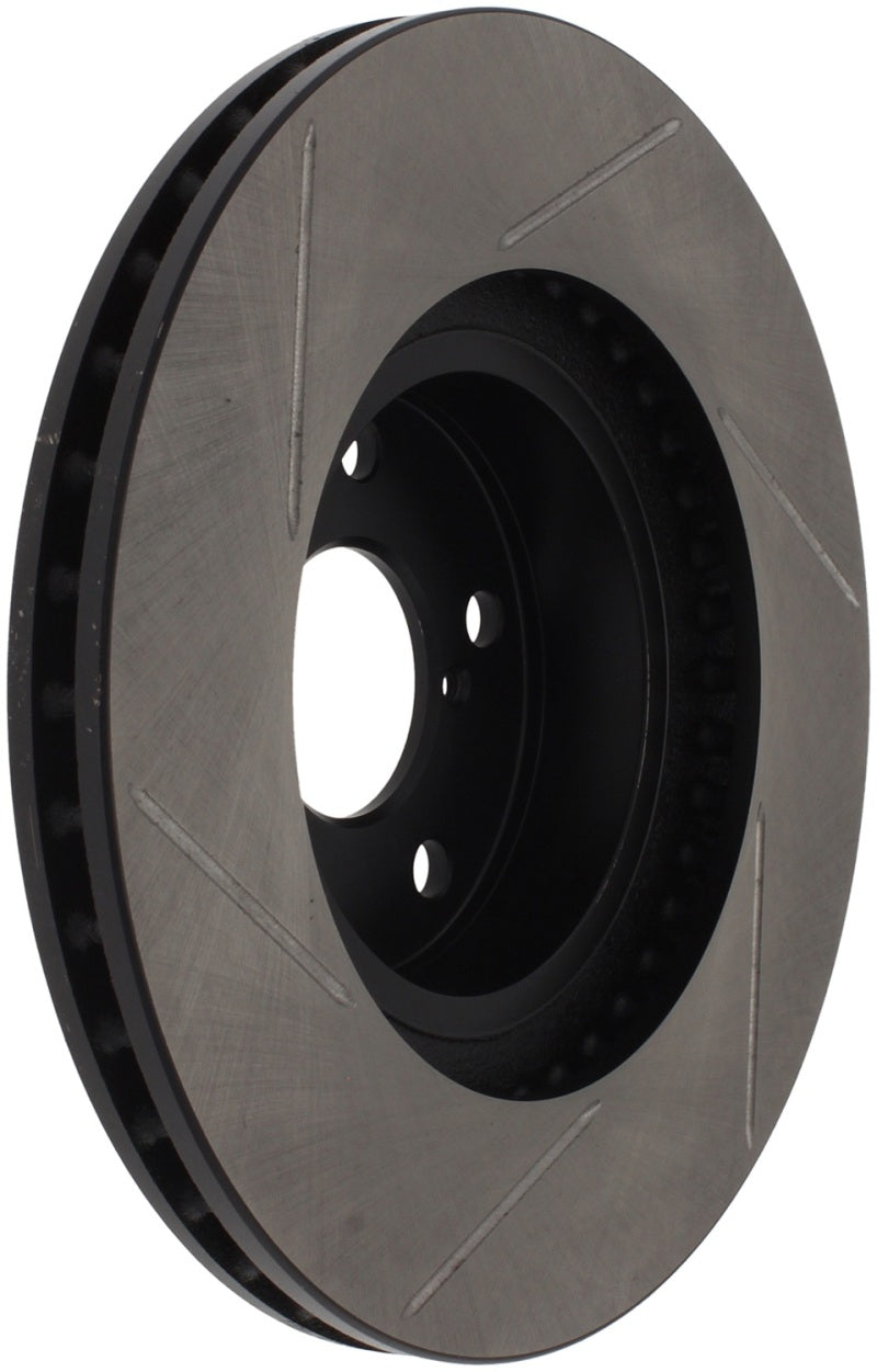 StopTech Power Slot 00-05 Legacy / 7/98-08 Impreza Front Left SportStop Slotted Rotor Main image