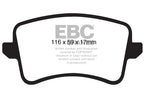 EBC 09-11 Audi A4 2.0 Turbo Yellowstuff Rear Brake Pads (view 2)