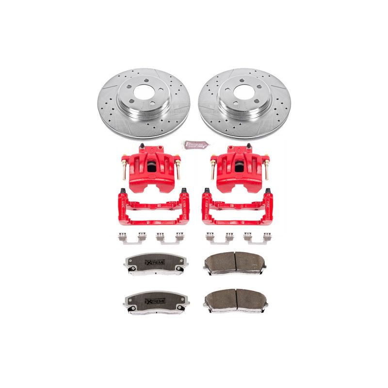 Power Stop 05-11 Chrysler 300 Front Z26 Street Warrior Brake Kit w/Calipers Main image