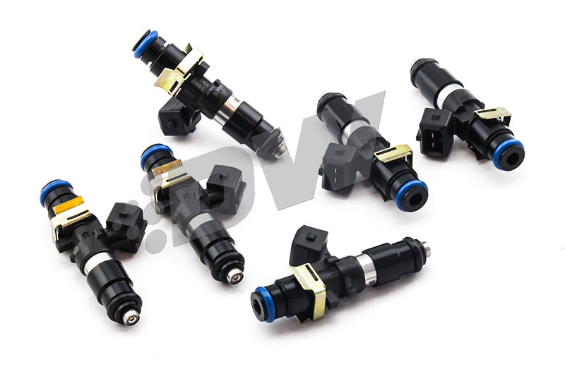 DeatschWerks 93-98 Toyota Supra TT (14mm O-Ring for Top Feed) Bosch EV14 1200cc Injectors (Set of 6) (view 2)
