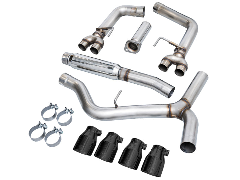 AWE Tuning 2022+ VB Subaru WRX Track Edition Exhaust - Diamond Black Tips (view 12)