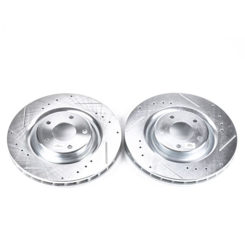 Power Stop 06-09 Cadillac XLR Front Evolution Drilled & Slotted Rotors - Pair Main image
