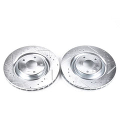 Power Stop 06-09 Cadillac XLR Front Evolution Drilled & Slotted Rotors - Pair