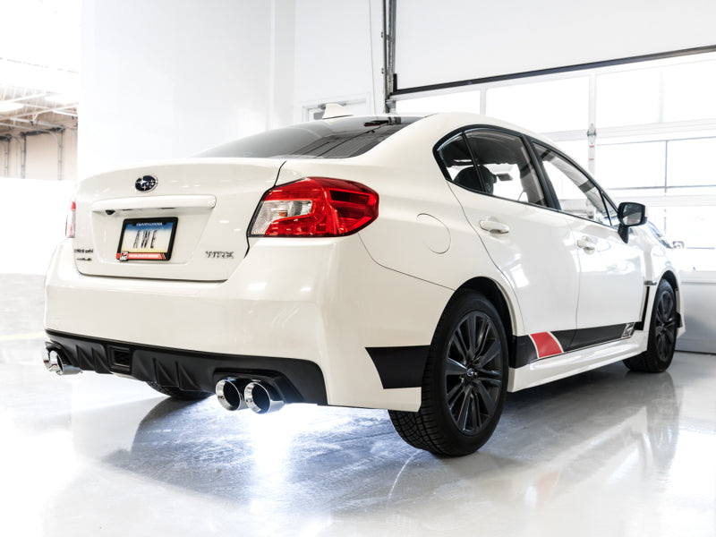 AWE Tuning 2015+ Subaru WRX VA Sedan Touring Edition Exhaust - Chrome Silver Tips (102mm) (view 3)