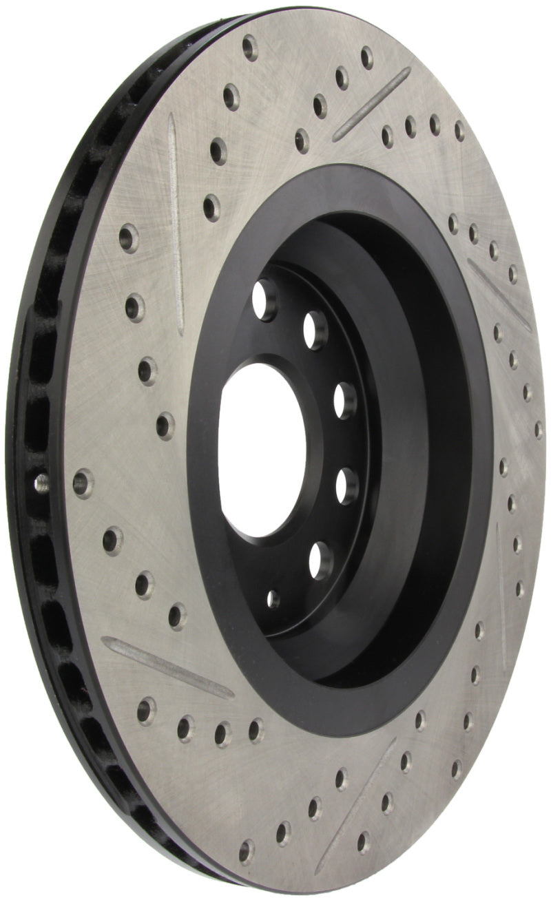 StopTech 09 VW Passat CC / 06-09 Passat Slotted & Drilled Left Rear Rotor Main image