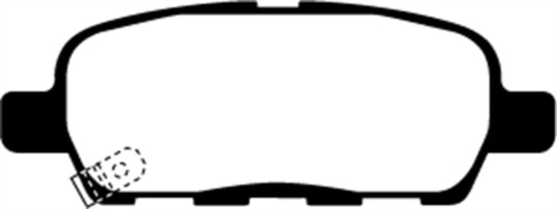 EBC 03-05 Infiniti FX35 3.5 Ultimax2 Rear Brake Pads (view 2)