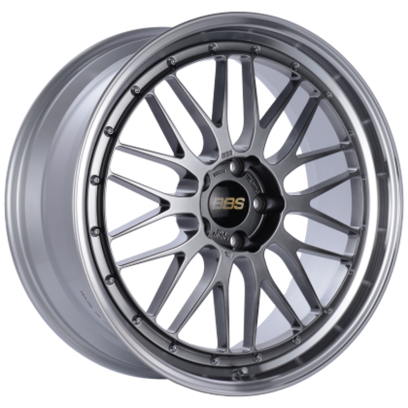 BBS LM 20x9.5 5x112 ET36 Diamond Black Center Diamond Cut Lip Wheel - 82mm PFS Required Main image