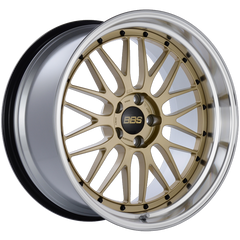 BBS LM 20x10.5 5x114.3 ET20 CB66 Gold Center Diamond Cut Lip Wheel