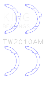 King Engine Bearings Volkswagen JR 1.6L (td) Thrust Washer Set (view 2)