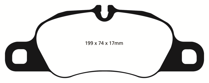 EBC 09-12 Porsche 911 (997) (Cast Iron Rotor only) 3.6 Carrera 2 Redstuff Front Brake Pads (view 8)