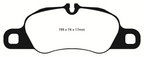 EBC 09-12 Porsche 911 (997) (Cast Iron Rotor only) 3.6 Carrera 2 Redstuff Front Brake Pads (view 8)