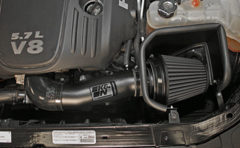 K&N Dodge/Chrysler 5.7/6.1L V8 Black Performance Intake Kit (view 4)