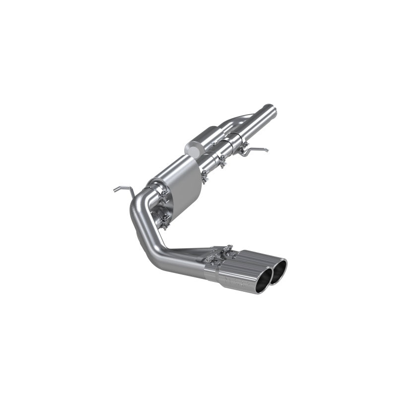 MBRP 09+ Chevrolet Silverado 1500 3in Cat Back Pre-Axle Dual Outlet w/ 4in Tip - AL Secondary image