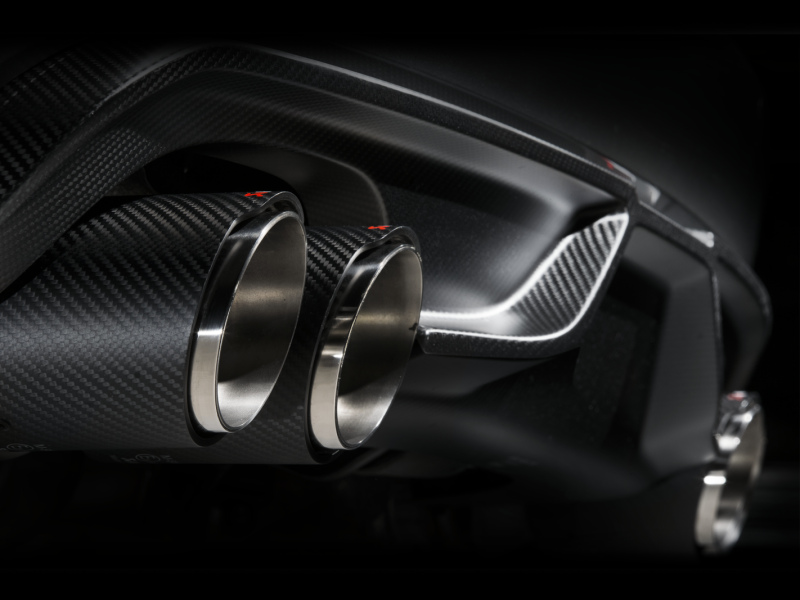 Akrapovic 15-17 BMW X5M (F85) Evolution Line Cat Back (Titanium) w/ Carbon Tips (view 5)