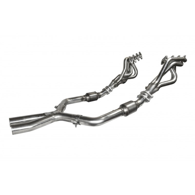 Kooks 05-10 Ford Mustang GT Manual 1 5/8in x 2 1/2in SS Long Tube Headers and OEM Catted SS X Pipe (view 2)